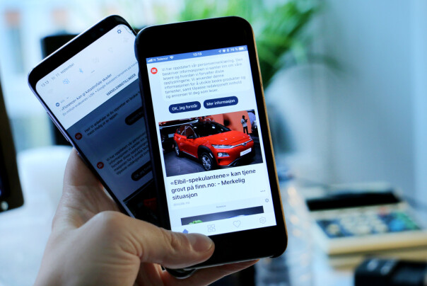 Den nye SOL-appen, bygd med React Native, kjører på både Android og iOS. Foto: Ole Petter Baugerød Stokke