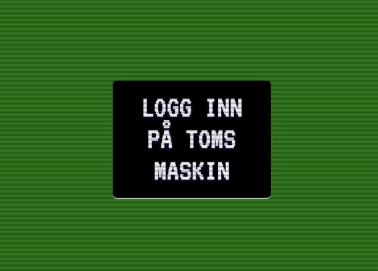 Den fiktive login-skjermen brukes til å fange et klikk-event fra brukeren. Foto: Jørgen Jacobsen