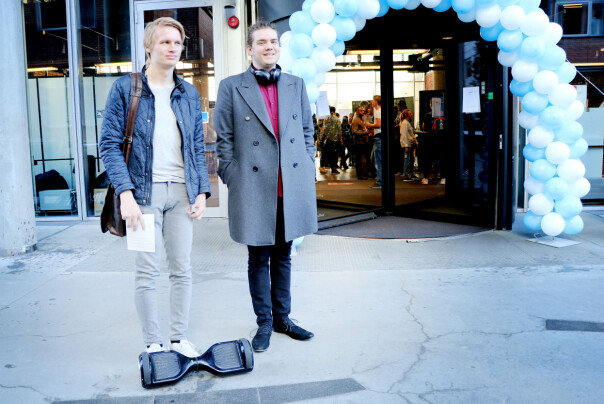 Idar Marø vil helst jobbe med sikkerhet, Stian Rustad med AV-systemer. Foto: Ole Petter Baugerød Stokke