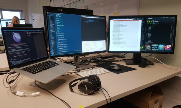 Arbeidsplassen til Ingar Almklov. 📸: Privat