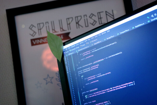 Krillbite koder spillene sine i C#, i tillegg til egne shader-språk. 📸: Ole Petter Baugerød Stokke