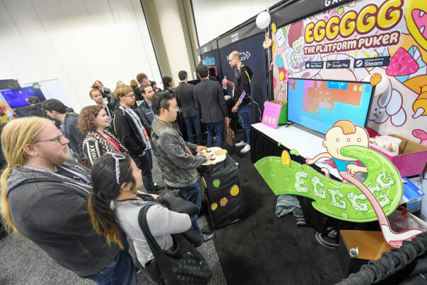 For mange vil det å vise fram spill under GDC-messa være selve drømmen, slik Hyper Games kunne gjøre med Eggggg i fjor. 📸: GDC