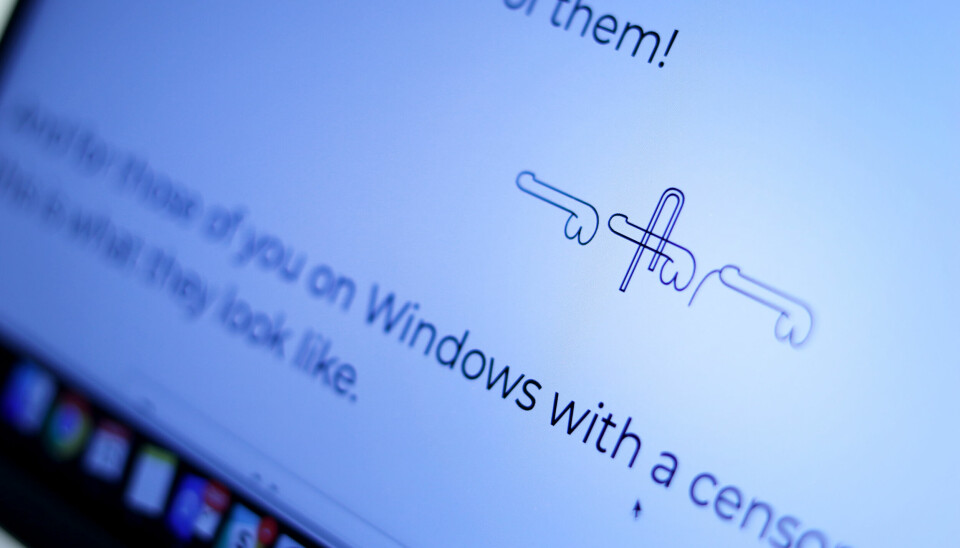 Unicode har støtte for tre forskjellige penis-hieroglypher. 📸: Ole Petter Baugerød Stokke