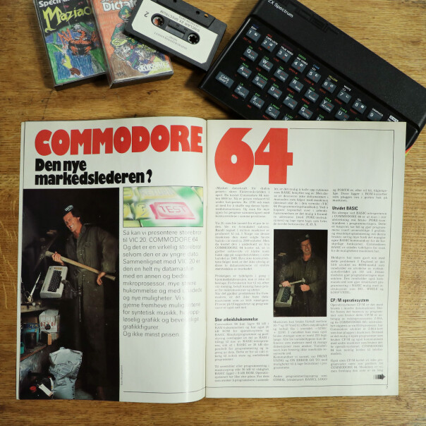 Hjemmedata var spent på salgstallene til Commodore 64. 📸: Ole Petter Baugerød Stokke