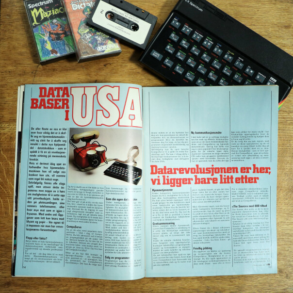 Hjemmedata var imponert over CompuServe i USA. 📸: Ole Petter Baugerød Stokke