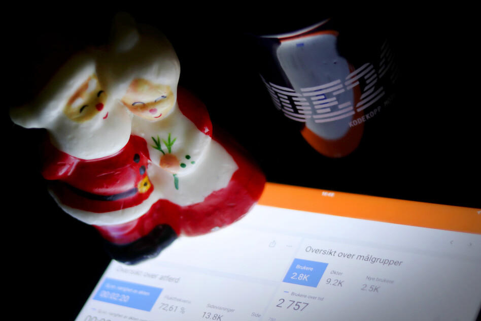 kode24 fulgte selvfølgelig nøye med på Google Analytics og i databasen vår gjennom desember. Nå deler vi tallene. 📸: Ole Petter Baugerød Stokke