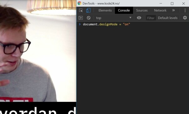 Designmodus kan brukes til å redigere tekst direkte på nettsiden din, slik som titler. Du kan til og med flytte på bilder og enkelte andre HTML-elementer. 📸: Jørgen Jacobsen