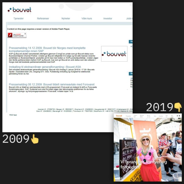 Norske nettsider for 10 år siden