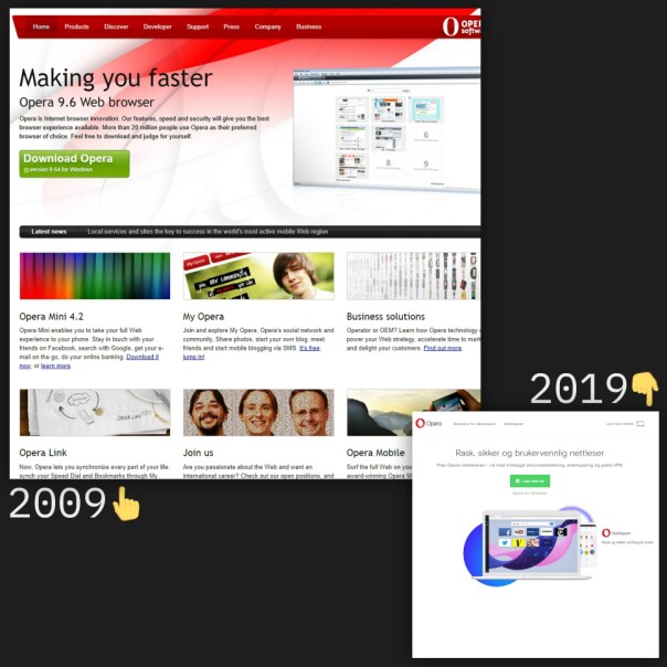 Norske nettsider for 10 år siden
