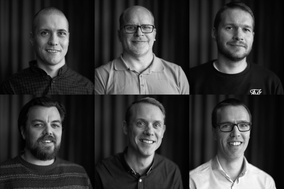 Utviklerne Nils Magnus Larsgård, Finn Johnsen, Magnus Rundberget, Stein Tore Tøsse, Alf Kristian Støyle og Odin Standal i Kodemaker oppsummerer året som gikk, og spår litt om året som kommer. 📸: Kodemaker
