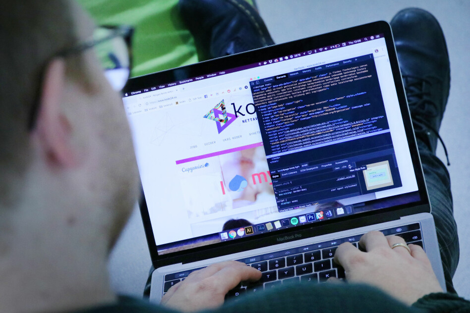 Jørgen anbefaler skjulte skatter i Chrome sitt DevTools-verktøy. 📸: Ole Petter Baugerød Stokke
