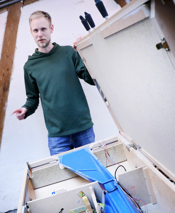 Også foosball-bordet er satt opp gjennom Sanity. Blant annet for matchmaking. 📸: Ole Petter Baugerød Stokke