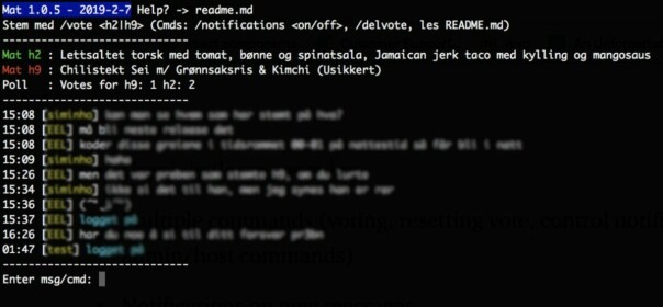 The current (as of writing) version of the application. With voting, chatting, events, notifications — all realtime.