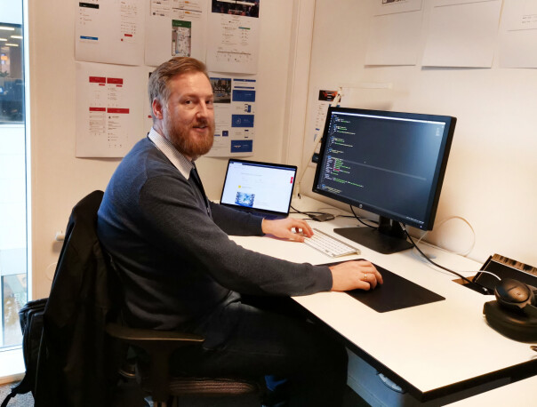 Jarle Holtan på arbeidsplassen i NSB. 📸: Privat