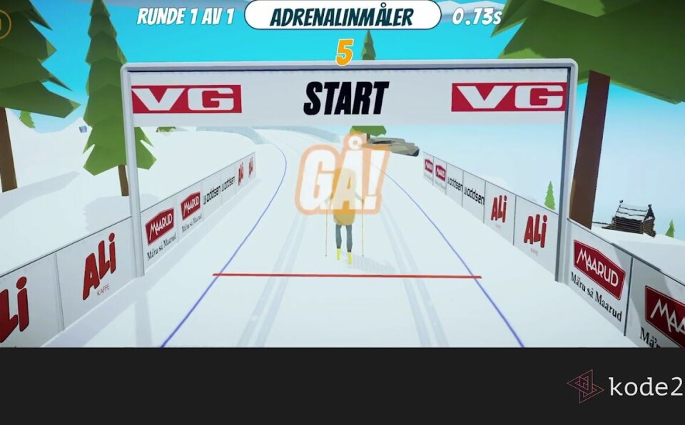kode24 spiller VGs Løype