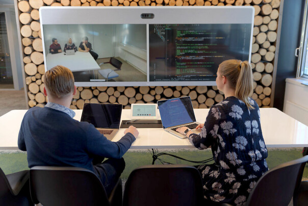 Slik ser det ut på kontorene til Phrida Norrhall i Cisco, på Lysaker utenfor Oslo. 📸: Privat