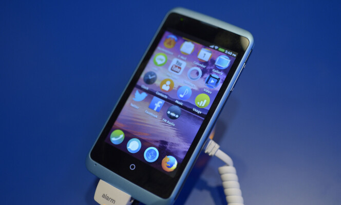 Firefox OS slik det så ut på Mobile World Congress i Barcelona 2014. 📸: NTB Scanpix / Manu Fernandez / AP