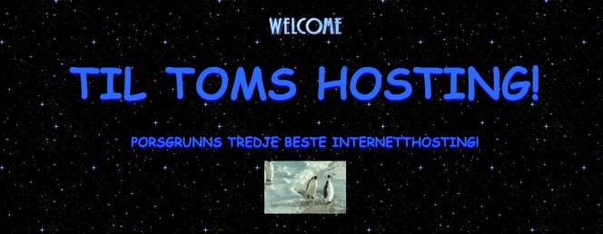 Toms Hosting - vår evinnelige kilde til utømmelige problemer.