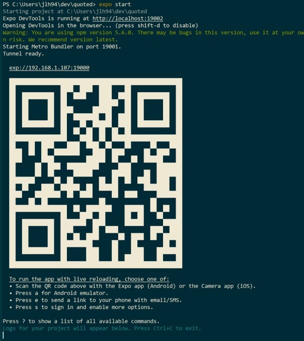 Making a mobile app with React Native and AWS Amplify