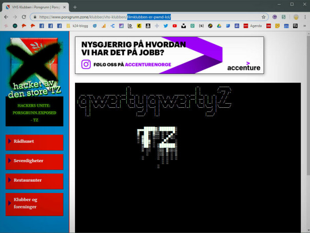 Fulgte du den forlengede URL-en på VHS-klubben, kom du hit, med passordet.