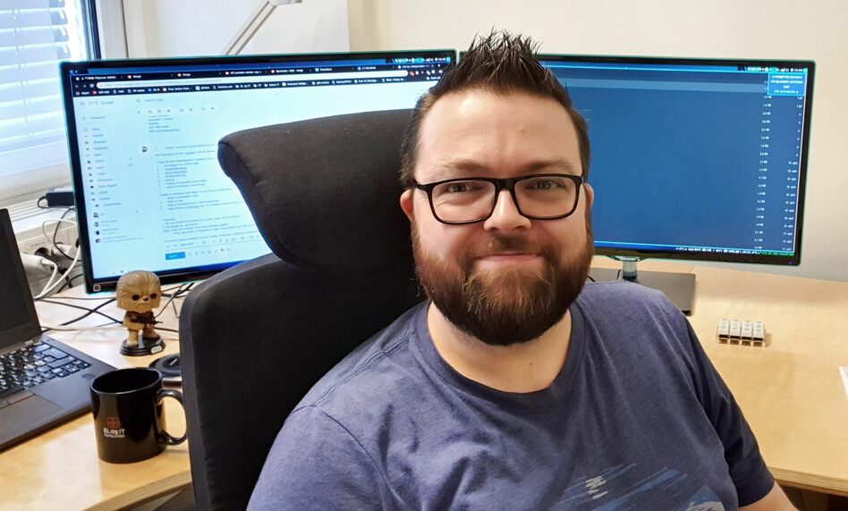 Geir Aasen jobber til daglig som forbundssekretær i EL og IT-forbundet. 📸: Privat