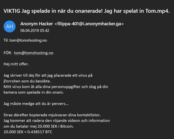 Tom ble truet av en anonym hacker like før påskekrimmen skulle starte. Litt av kraften til nettsider som faktisk ligger på nettet er at alle kan besøke dem, inkludert Google og andre søkeroboter. 📸: Jørgen Jacobsen