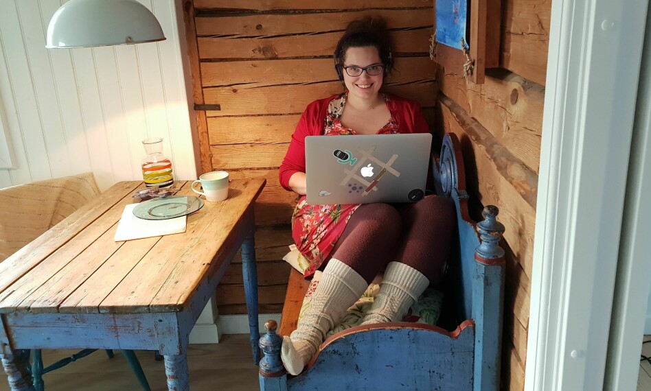 Benedicte Raae er 36 år gammel, og har jobbet som selvstendig full stack-utvikler i nesten ti år. 📸: Privat