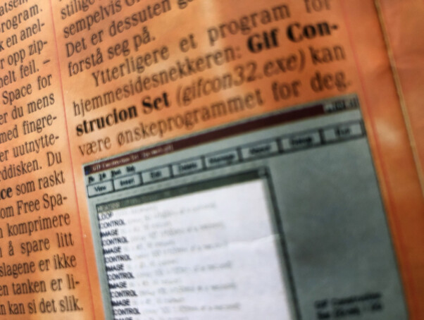Alle lagde giffer i 1998, men du trengte et godt verktøy for å sette bildene sammen. 📸: Jørgen Jacobsen