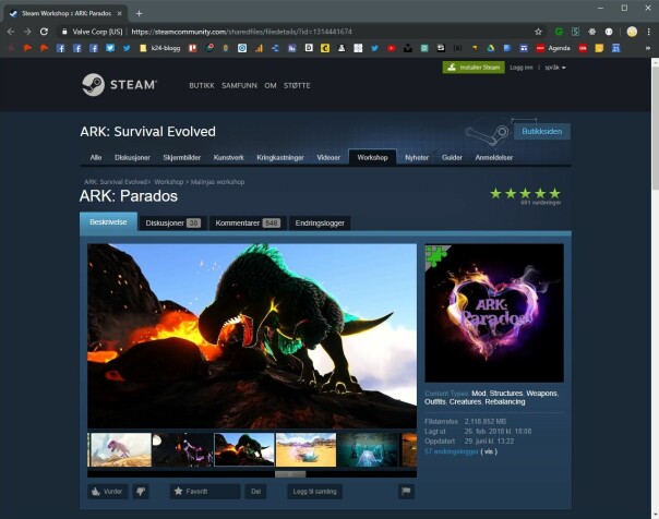 Gjennom Steam Workshop får Malin Skomsvold enkelt distribuert modden sin. Spillere kan abonnere på modden, noe 41.304 personer på skrivende tidspunkt har gjort.