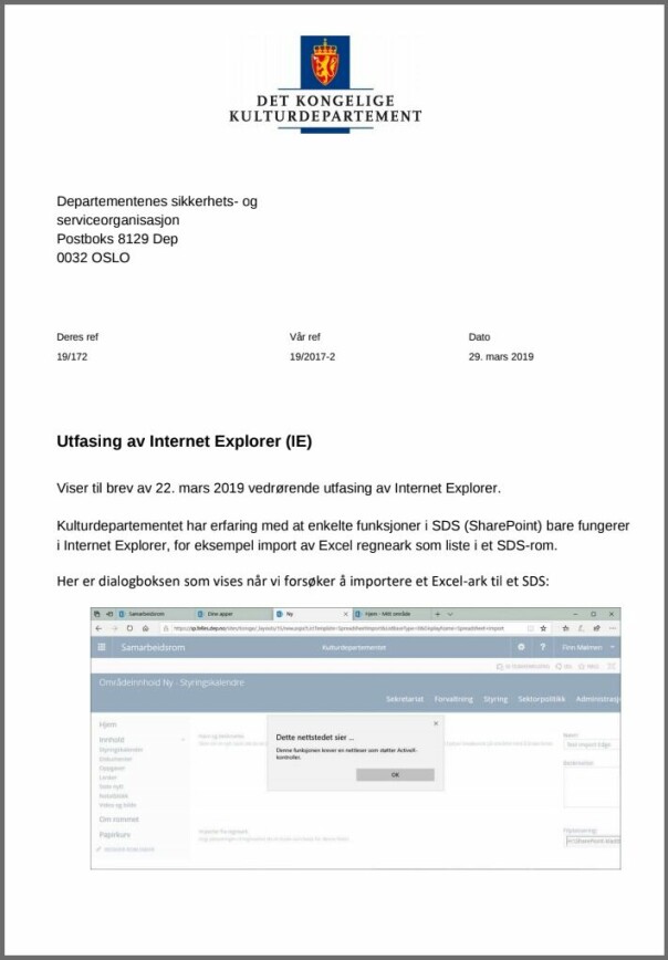 Tviholder det offentlige på Internet Explorer?