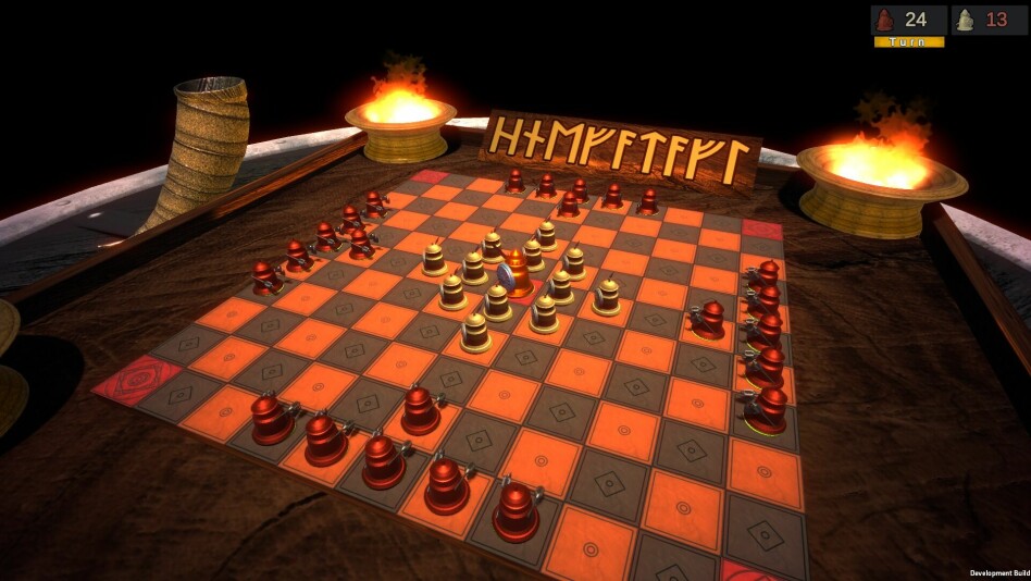 Viking Chess - Hnefatafl tar utgangspunkt i et potensielt eldgammelt brettspill fra vikingtida. 📸: Privat