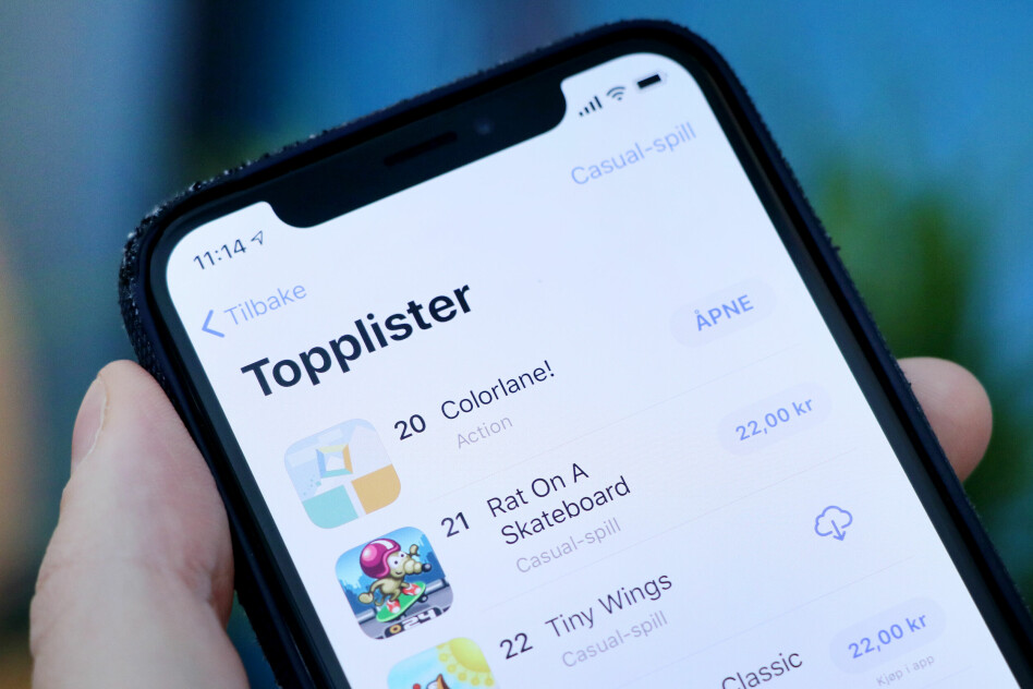 Spillet Colorlane har vært langt oppe på topplistene i App Store, og AntiSocialGames fortsetter med å lage seks spill til det neste halve året. 📸: Ole Petter Baugerød Stokke