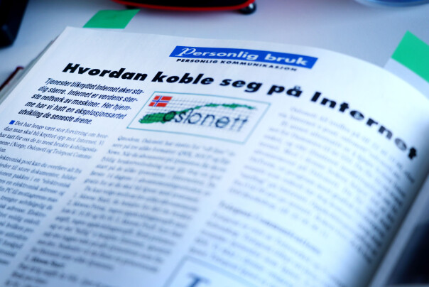 Å koble seg på internett med Oslonett var en kostbar affære; tilsvarende opptil 84 kroner timen i den dyreste perioden av døgnet. 📸: Ole Petter Baugerød Stokke
