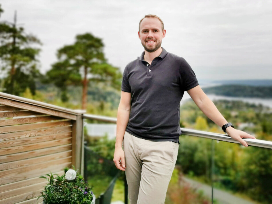 Kristoffer Høegh Mysen er seniorkonsulent i Scelto, og bor her i Sætre i Hurum, utenfor Drammen. 📸: Privat