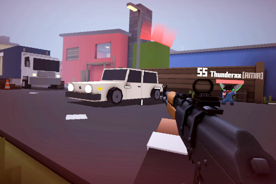 Anders har laget en bot til det populære online-spillet Krunker.io. 📸: krunker.io / Ole Petter Baugerød Stokke