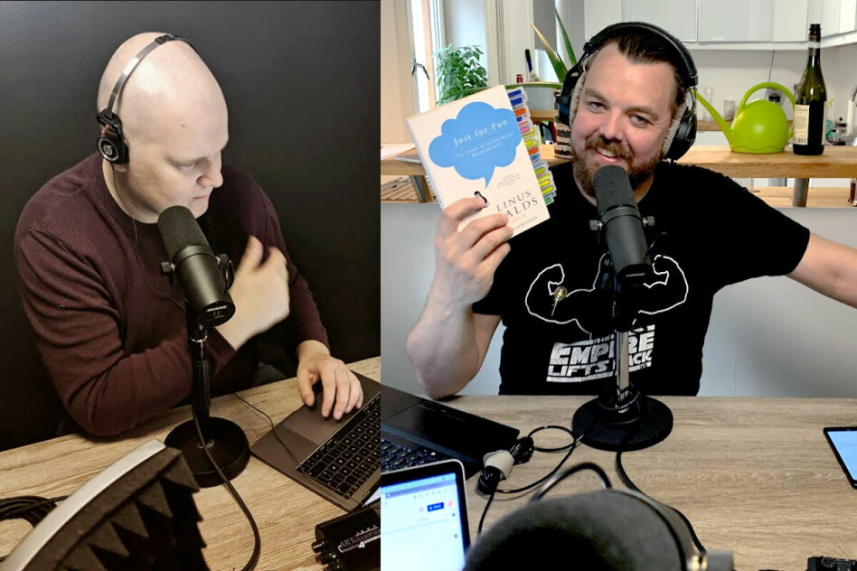 August Lilleaas og Finn Johnsen driver podcasten Utviklingslandet, og har skrevet en oppsummering av episoden om hva Microsoft fant ut ga flest feil i Windows Vista-koden. 📸: Privat