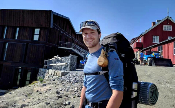 'Her er jeg på fjelltur ved Finse' forteller André Firing. 📸: Privat