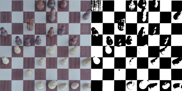 Output from Otsu’s binarization.