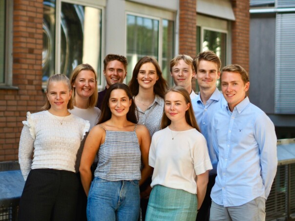 'Styret til linjeforeningen Digitus, hvor jeg sitter som leder' skriver Elena Snellingen. 📸: Privat