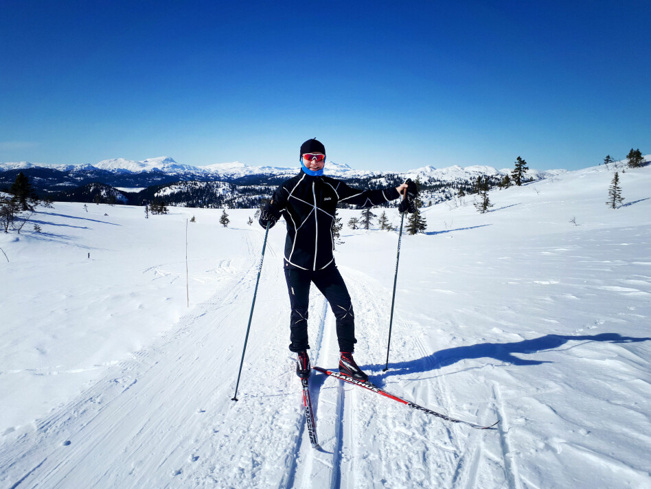 - Jeg elsker å gå på langrenn, forteller Ukas Koder Emil Urnes i Skatteetaten. 📸: Privat
