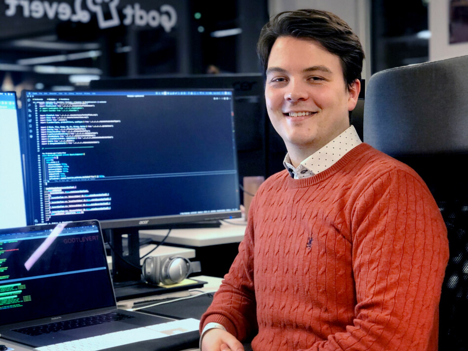 Joachim H. Nakken er frontend-utvikler hos Godtlevertgruppen AS. Og det har han blitt gjennom jobben. 📸: Privat