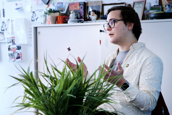 App-utvikler Petter Holstad Wright jobber for det aller meste i Xcode. 📸: Ole Petter Baugerød Stokke