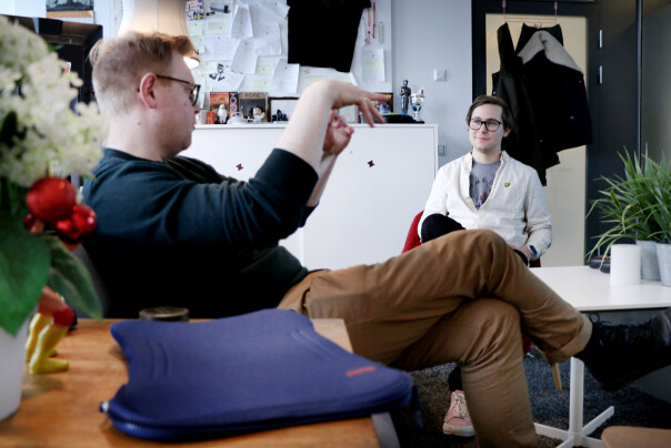 App-utvikler Petter Holstad Wright er ikke så glad i hybridløsninger som React Native og Flutter, men mener enkle apper helt greit kan lages sånn. 📸: Ole Petter Baugerød Stokke