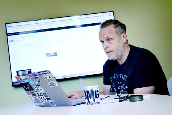 Fredrik Rødland er teknisk ansvarlig på søketeamet, og har jobbet i Finn siden 2005. 📸: Ole Petter Baugerød Stokke