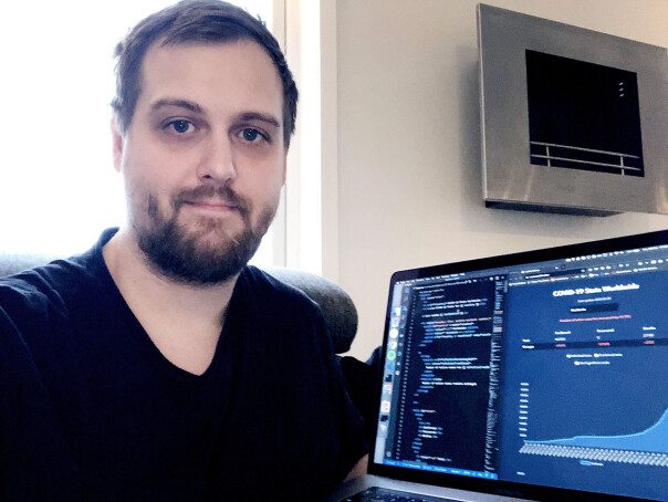 Thomas Alrek har koda grafene på corona.netflex.dev. 📸: Privat
