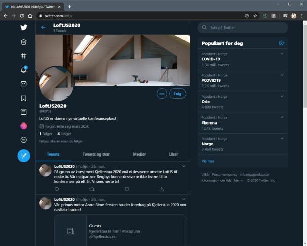 LoftJS-konferansen virker å være litt sure på Toms Kjellerstua. Ikke veldig, men nok til at kvinnen bak konferansen var også årets hacker i kodekrimmen.
