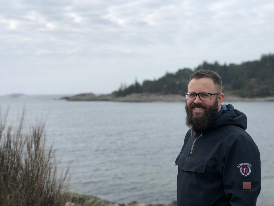 Thomas Kalve er utvikler i Bouvet Stavanger, men trives minst like godt ute i det fri. 📸: Privat