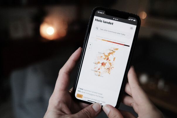 Kartene i VGs korona-spesial tegnes opp med Leaflet. 📸: Ole Petter Baugerød Stokke