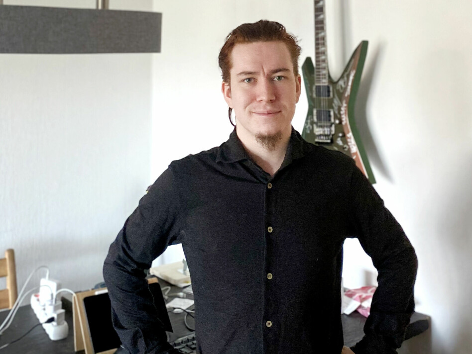 Utvikler Kai Håvard Talimere Mortensen-Langhaug i Kinly har det perfekte navnet for en koderelatert forkortelse. 📸: Privat