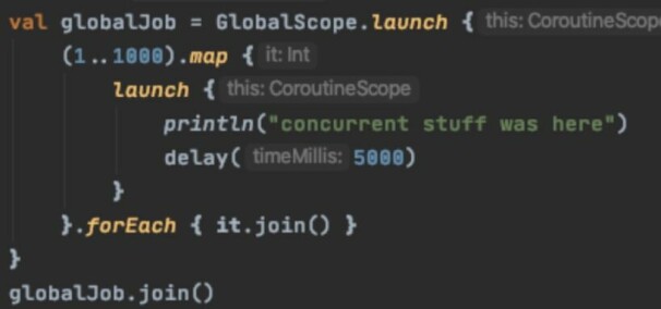 Figur 8 - det finnes et ytre globalt scope dersom man vil omgå structured concurrency. 📸: Privat